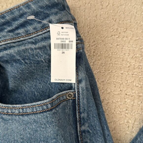 NWT Old Navy Mid Rise Wide Leg Jeans Plus Size 26 - Picture 4 of 9